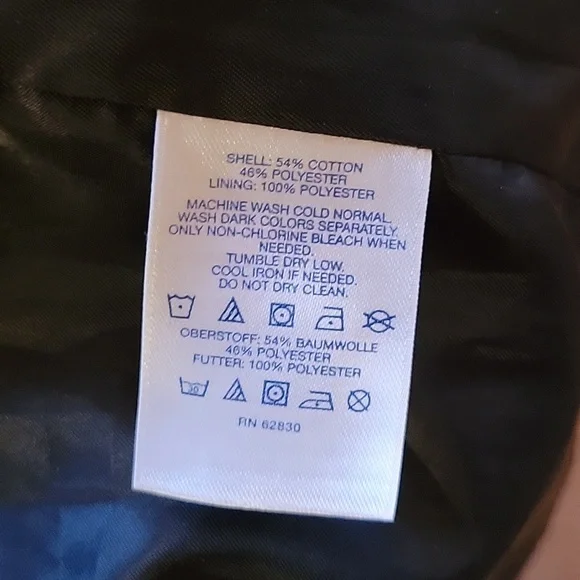 Lands End Black and White Checker Raincoat - Picture 8 of 8